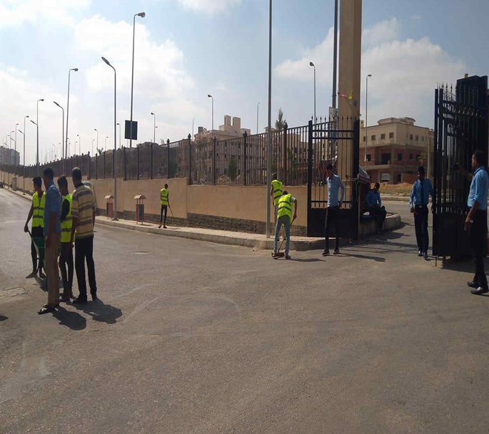 أعمال نظافة وتأمين الطرق
